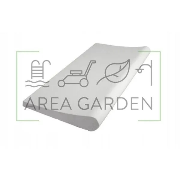 Kamień brzegowy do basenu Bordo Rosalind biały prosty 50cm x 31cm